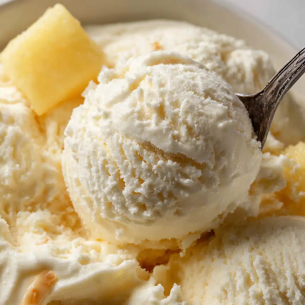 Pineapple Coconut Ice Cream: The Ultimate Tropical Dessert Guide 7 Creamy texture of pineapple coconut ice cream