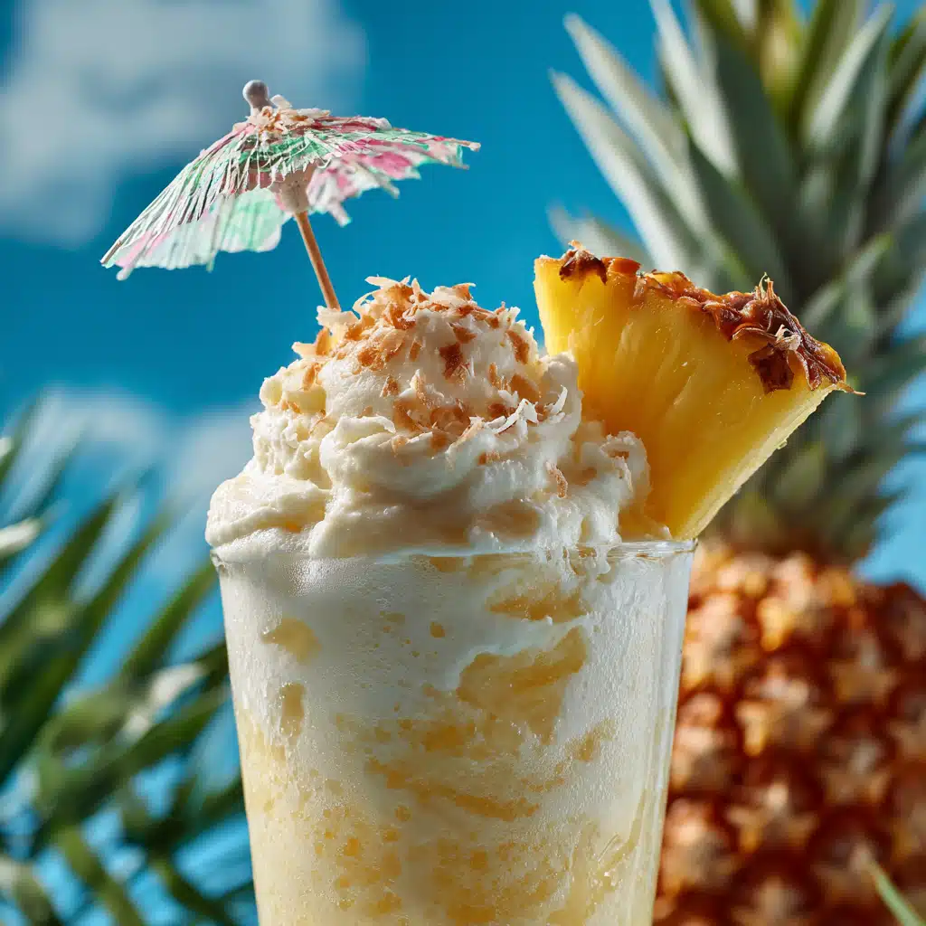 Pineapple Coconut Ice Cream: The Ultimate Tropical Dessert Guide 8 Pineapple coconut ice cream float with pineapple soda