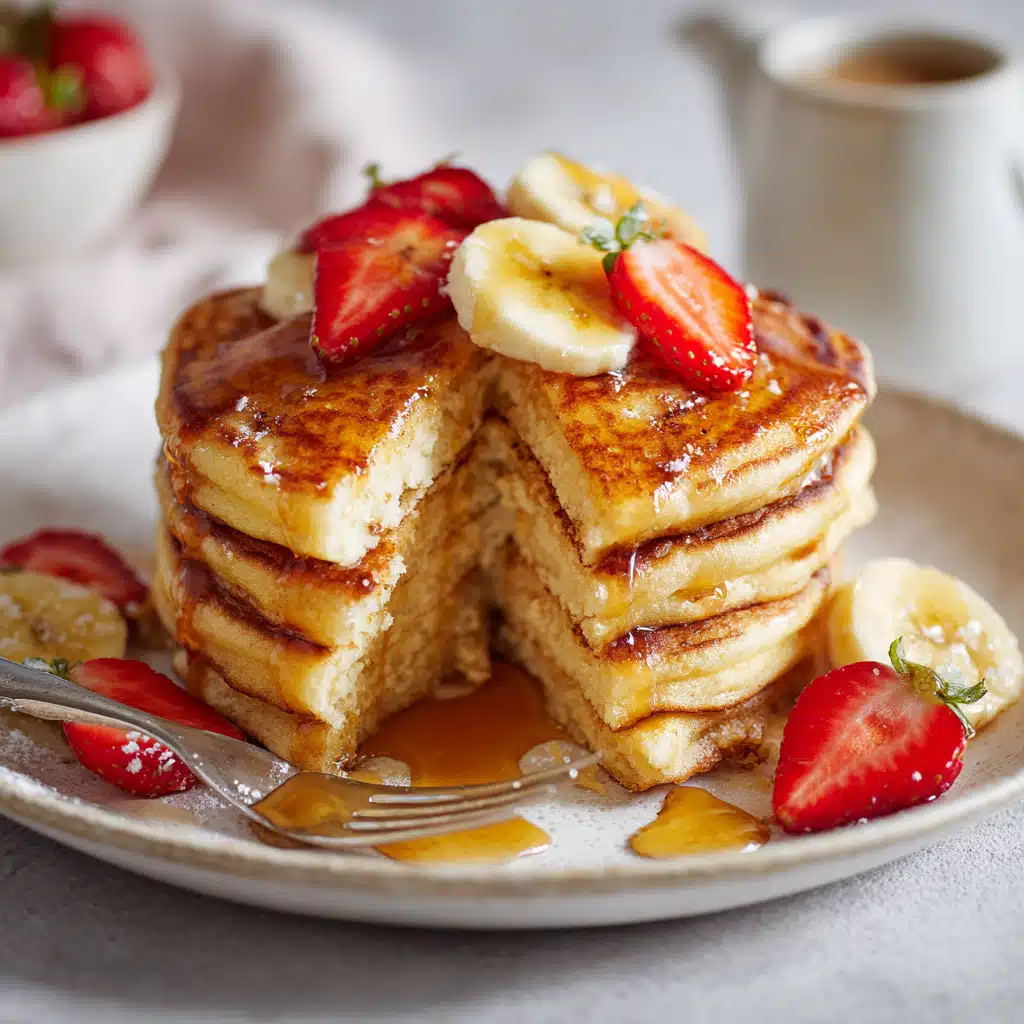 The Best Pancake Recipe No Milk – Dairy-Free, Easy & Delicious 8 Stack of pancakes from a pancake recipe with no milk