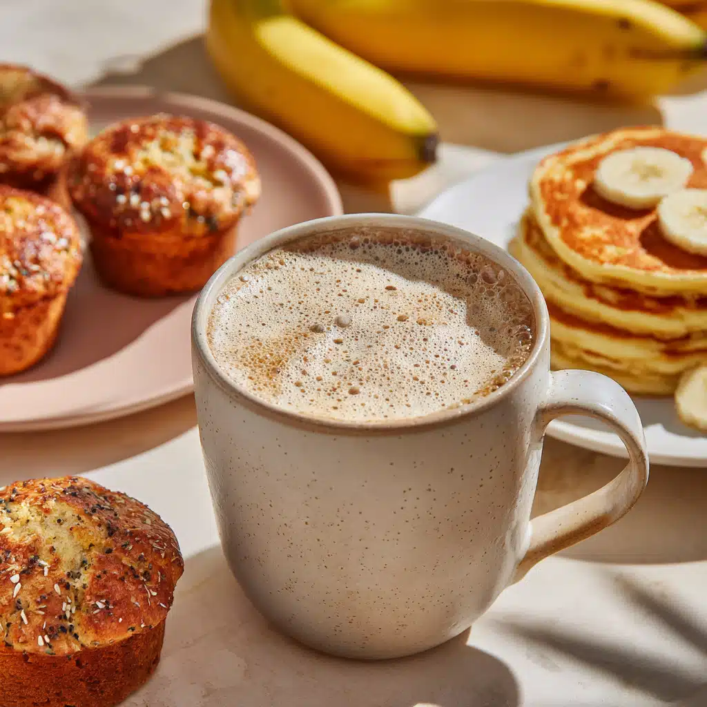Banana Bread Latte: The Cozy, Creamy Drink You Didn’t Know You Needed 8 banana bread latte with lemon pancakes and muffins