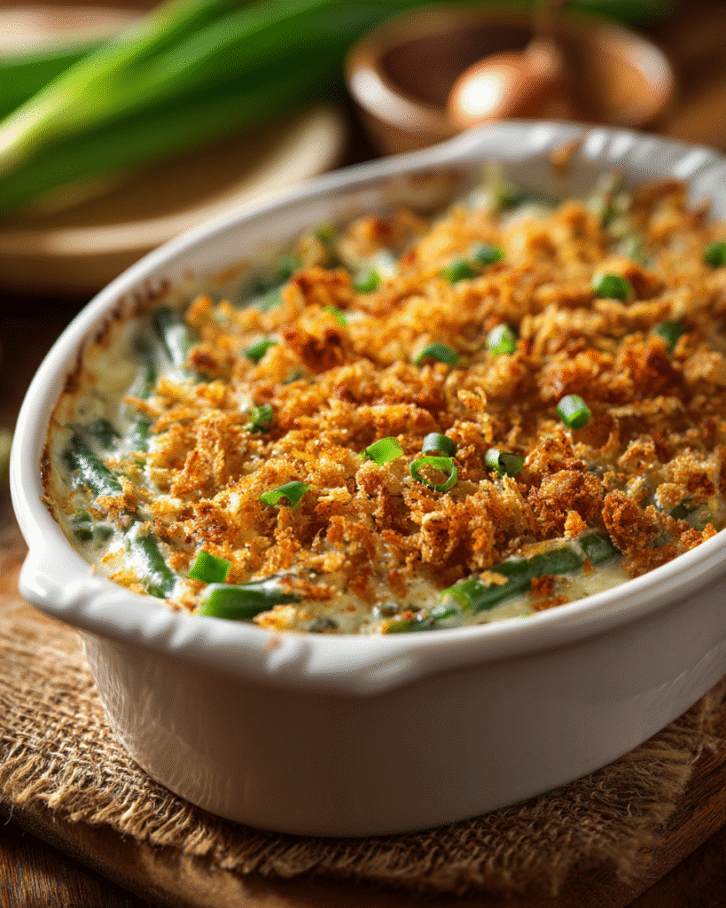 Classic Southern Green Bean Casserole