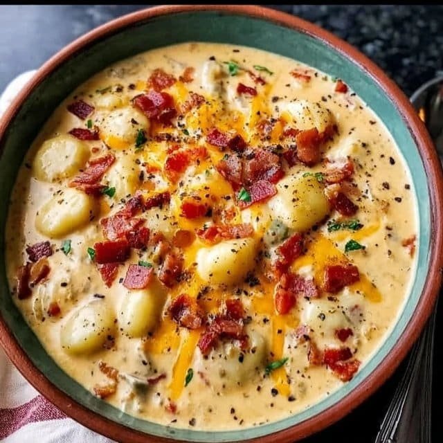 Creamy Bacon and Cheddar Gnocchi Delight 3 Creamy Bacon and Cheddar Gnocchi Delight
