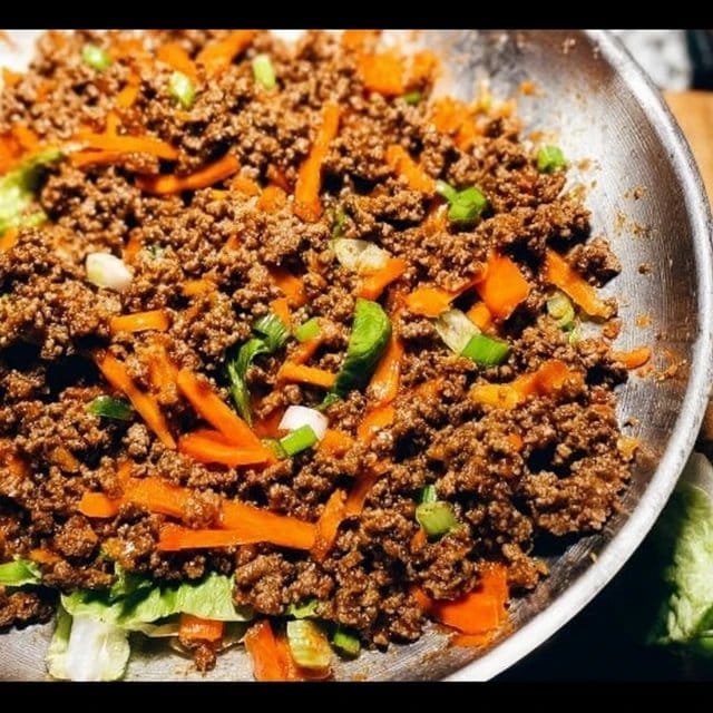 Ground Beef Lettuce Wraps