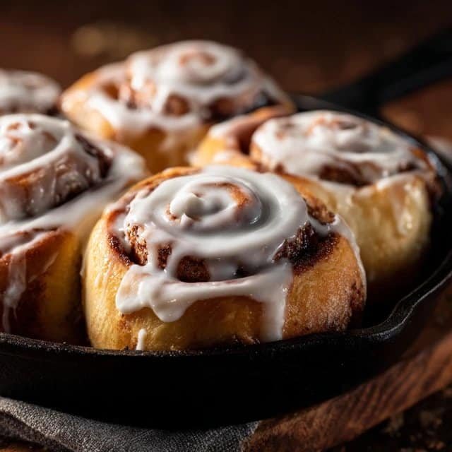 Fluffy Cinnamon Rolls with Creamy Glaze
