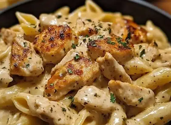 Delicious Cajun Chicken Pasta with creamy sauce and spices