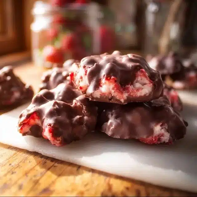 Chocolate strawberry yogurt clusters recipe for a delicious snack