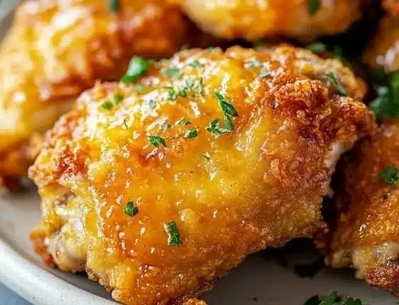 Deliciously seasoned Ranch Chicken Thighs ready to serve