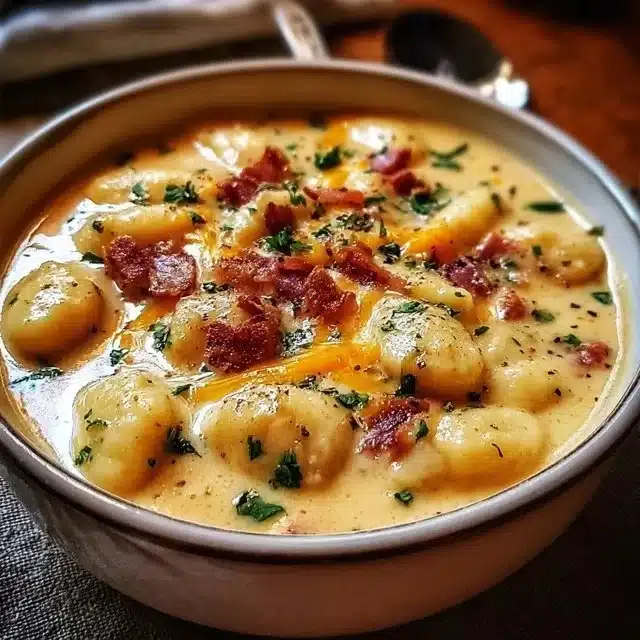 Bacon Cheddar Gnocchi Soup – A Rich and Creamy Comfort Meal