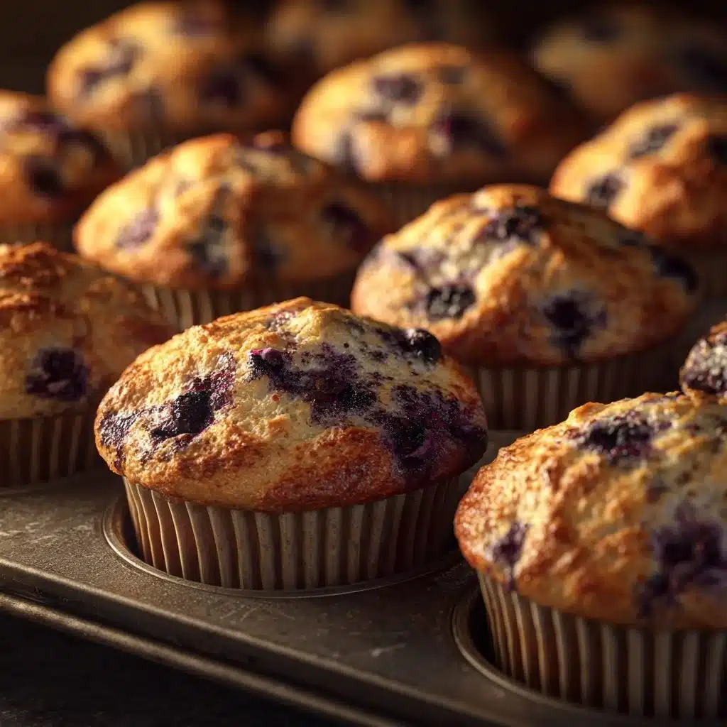 Bakery Style Blueberry Muffins