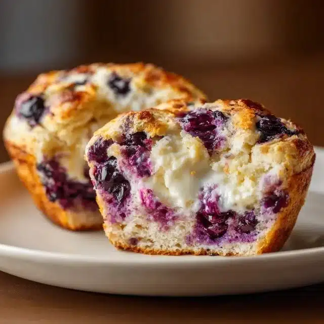 Blueberry Cream Cheese Muffins