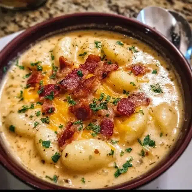 Creamy Bacon Cheddar Gnocchi Soup 7 Creamy Bacon Cheddar Gnocchi Soup