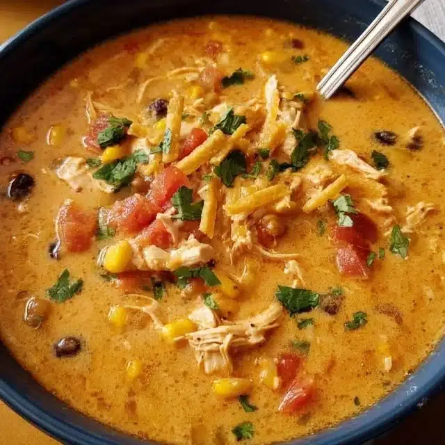 Creamy Chicken Tortilla Soup