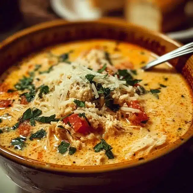 Crock Pot Creamy Chicken Parmesan Soup 7 Crock Pot Creamy Chicken Parmesan Soup