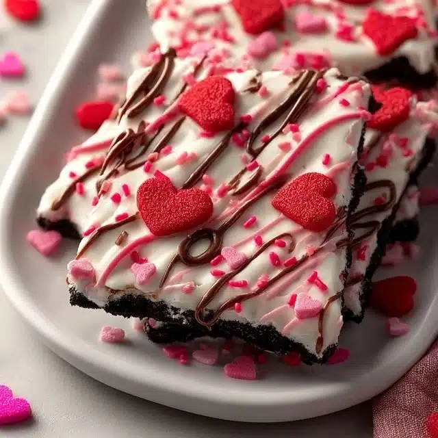 Easy Valentine's Oreo Bark