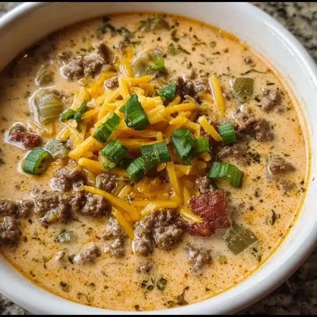 Keto Cheeseburger Soup 6 Keto Cheeseburger Soup