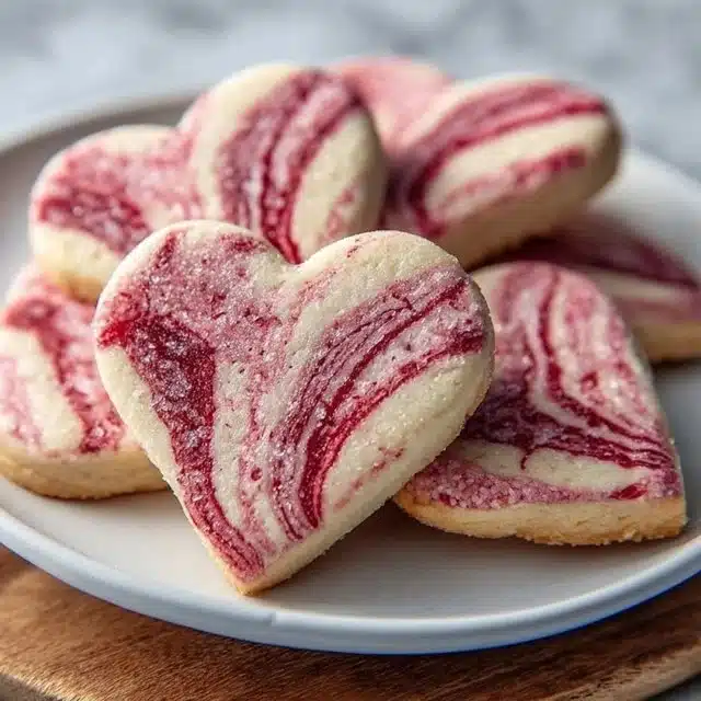 Marbled Valentine Sugar Cookies
