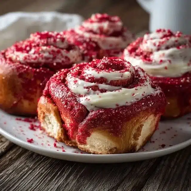 Red Velvet Cinnamon Rolls