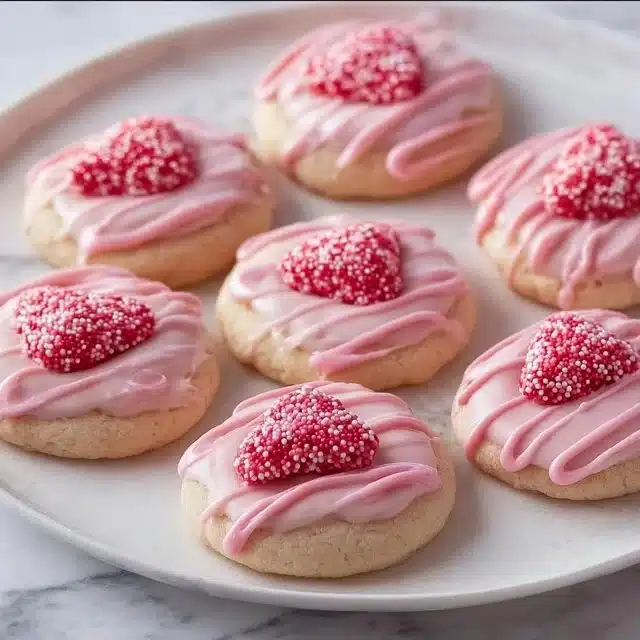 Strawberry Kiss Cookies – Amazing Soft Valentine’s Delight