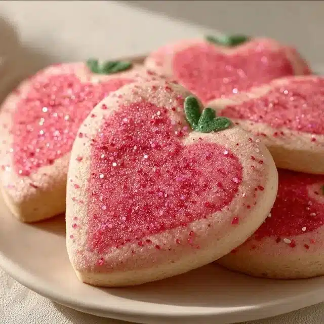 Strawberry Sugar Cookies 3 Strawberry Sugar Cookies