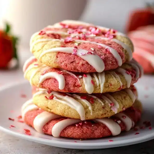 Valentine Strawberry Cookies