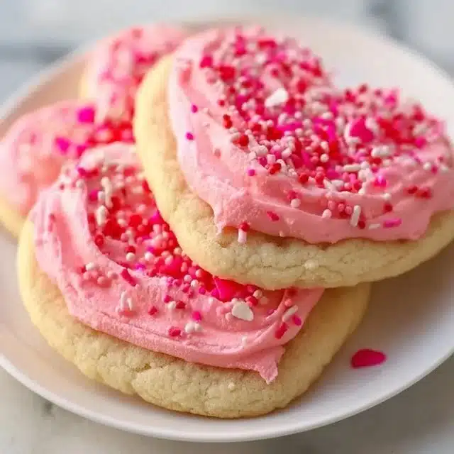 Valentine's Day Frosted Sugar Cookies Recipe 3 Valentine's Day Frosted Sugar Cookies Recipe