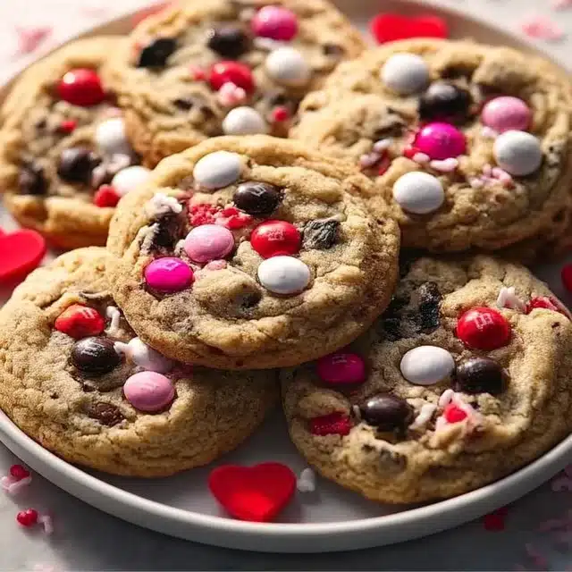 Valentine's Day Oreo M&M's Cookies