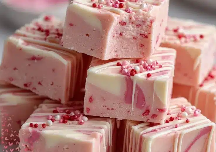 Valentine's Day Sugar Cookie Fudge Recipe 3 Valentine's Day Sugar Cookie Fudge Recipe