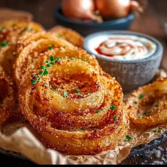 Baked Keto Onion Rings