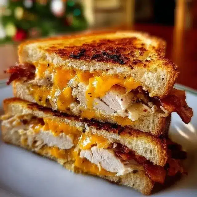 Cheddar and Bacon Turkey Melt sandwich on Sourdough bread
