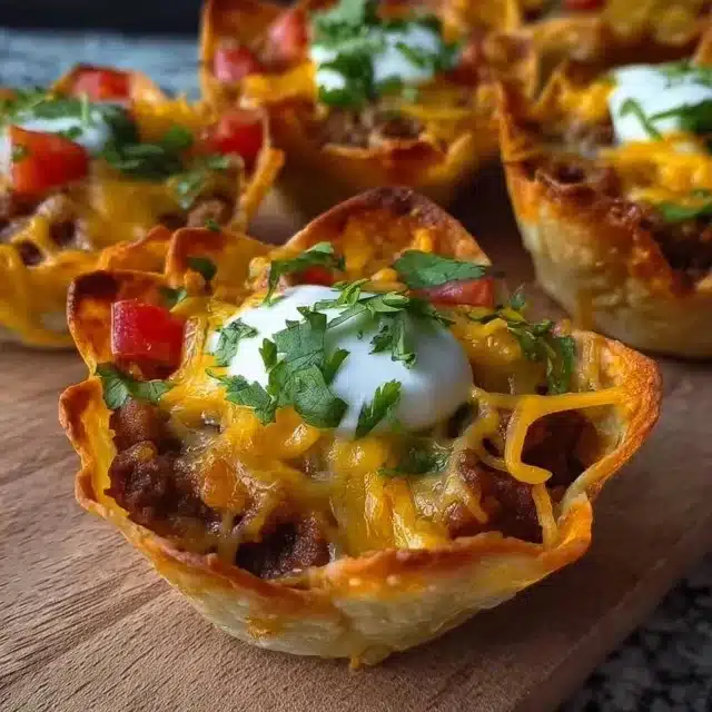 Cheesy Taco Cups