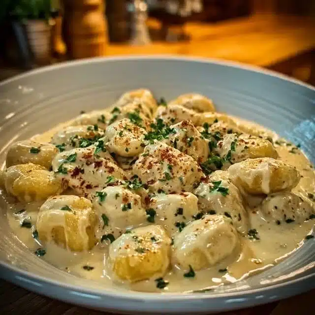 Indulge in Millionaire Gnocchi with Creamy Sauce Today!