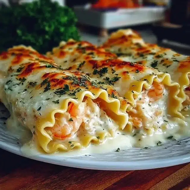 Indulgent Shrimp & Crab Alfredo Lasagna Roll-Ups You’ll Crave