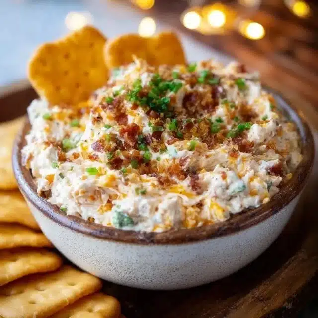Delicious Million Dollar Crack Dip served in a bowl with ingredients around it