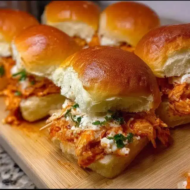 Spicy Buffalo Chicken Sliders