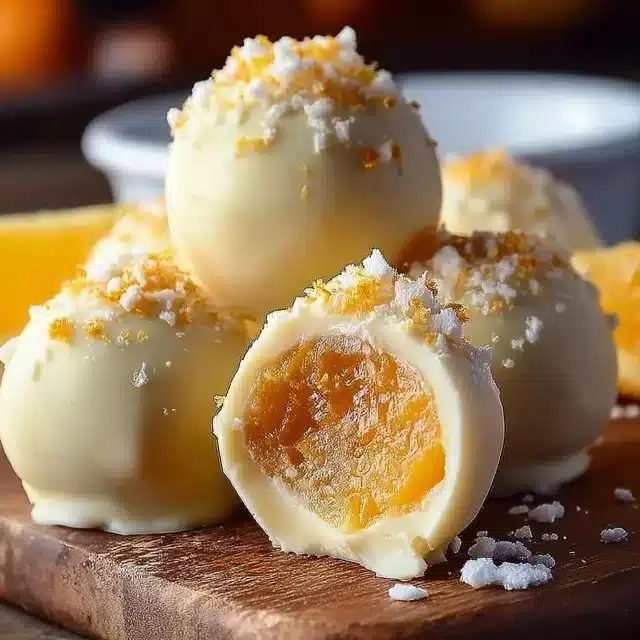 White Chocolate Orange Creamsicle Truffles